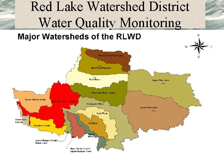 Red Lake Watershed District Water Quality Monitoring 