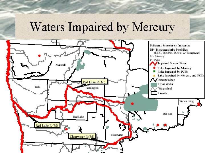 Waters Impaired by Mercury 
