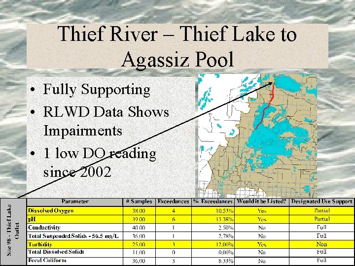 Thief River – Thief Lake to Agassiz Pool • Fully Supporting • RLWD Data