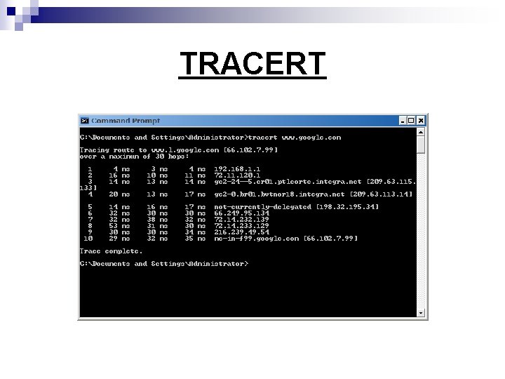 TRACERT 