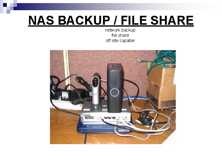 NAS BACKUP / FILE SHARE network backup file share off site capable 