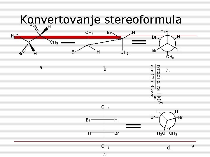 Konvertovanje stereoformula 9 