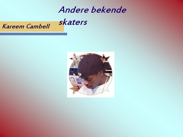 Kareem Cambell Andere bekende skaters 