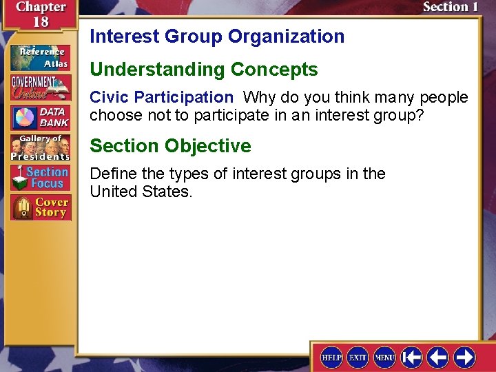 Interest Group Organization Understanding Concepts Civic Participation Why do you think many people choose