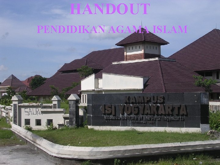 HANDOUT PENDIDIKAN AGAMA ISLAM LOGO 