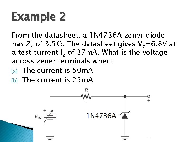 Chapter 3 Special Purpose Diodes ZENER DIODE ELECTRONIC