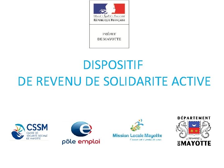 DISPOSITIF DE REVENU DE SOLIDARITE ACTIVE 