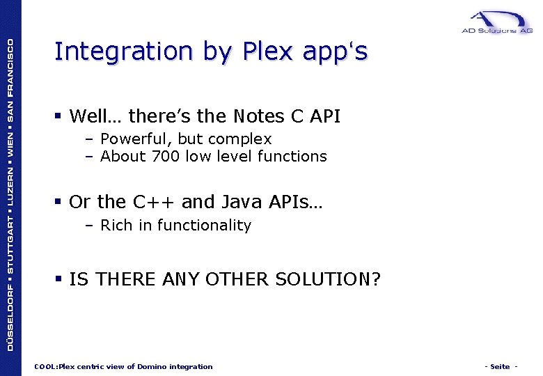 Integration by Plex app‘s § Well… there’s the Notes C API – Powerful, but