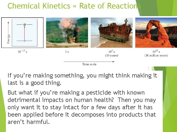Chemical Kinetics = Rate of Reactions If you’re making something, you might think making Chemical Kinetics = Rate of Reactions If you’re making something, you might think making