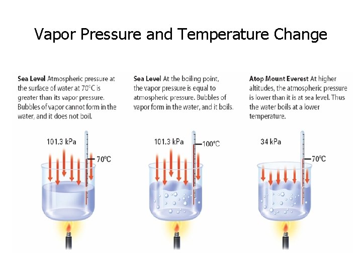 Vapor Pressure and Temperature Change 