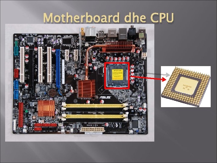 Motherboard dhe CPU 
