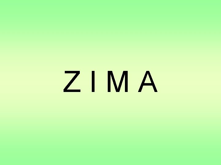 ZIMA 