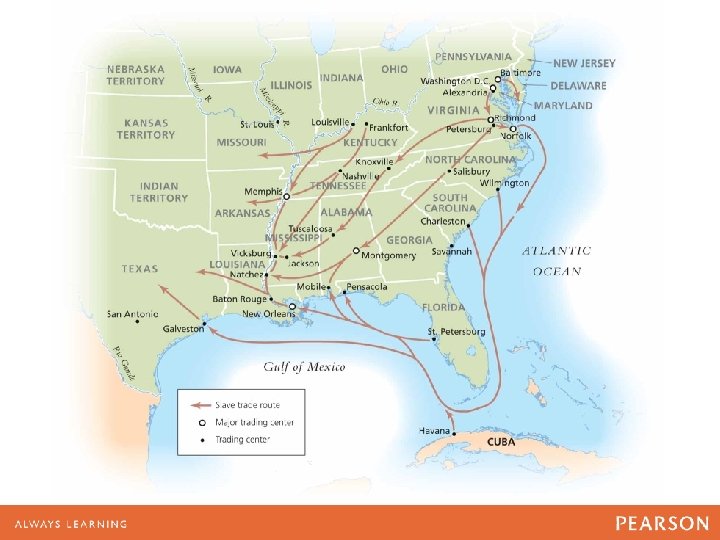 MAP 10. 3 Internal Slave Trade, 1820– 60 