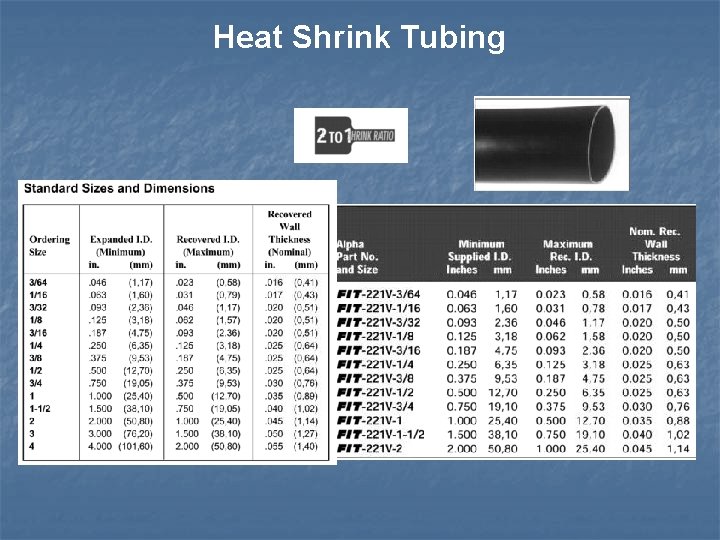 Heat Shrink Tubing 