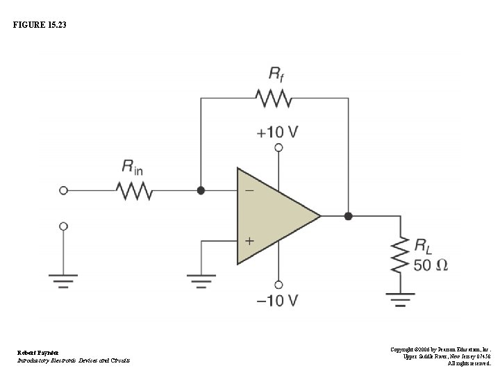 FIGURE 15. 23 Robert Paynter Introductory Electronic Devices and Circuits Copyright © 2006 by