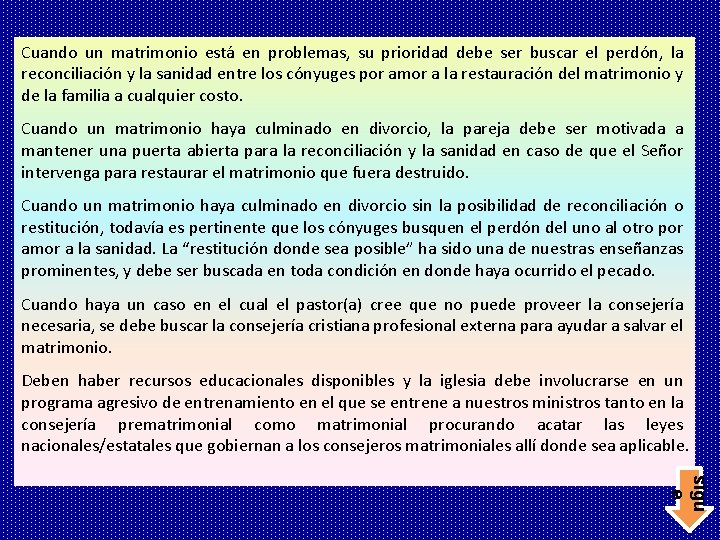 Cuando un matrimonio está en problemas, su prioridad debe ser buscar el perdón, la