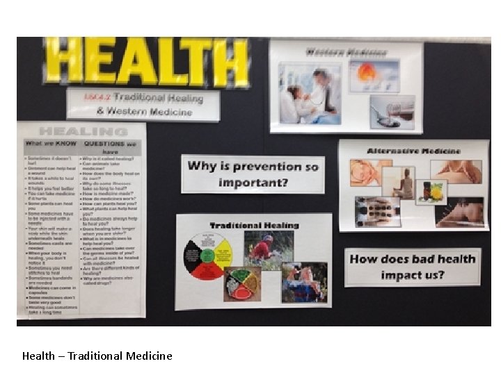 Health – Traditional Medicine 