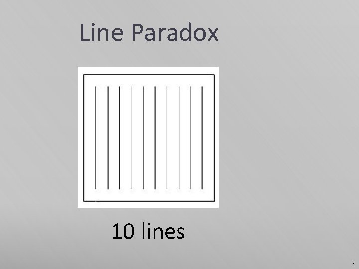 Line Paradox 10 lines 4 