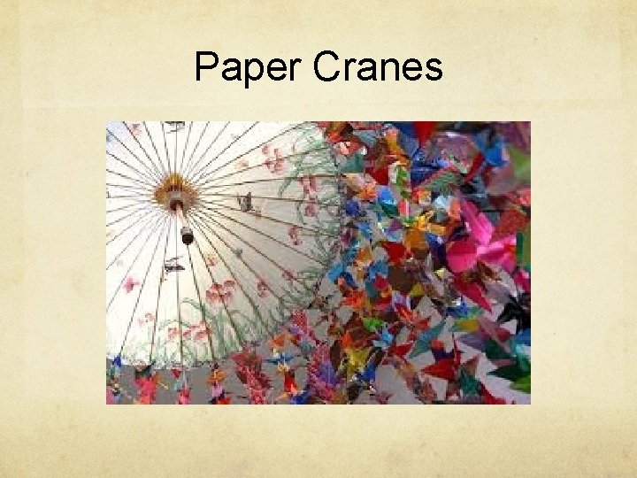 Paper Cranes 