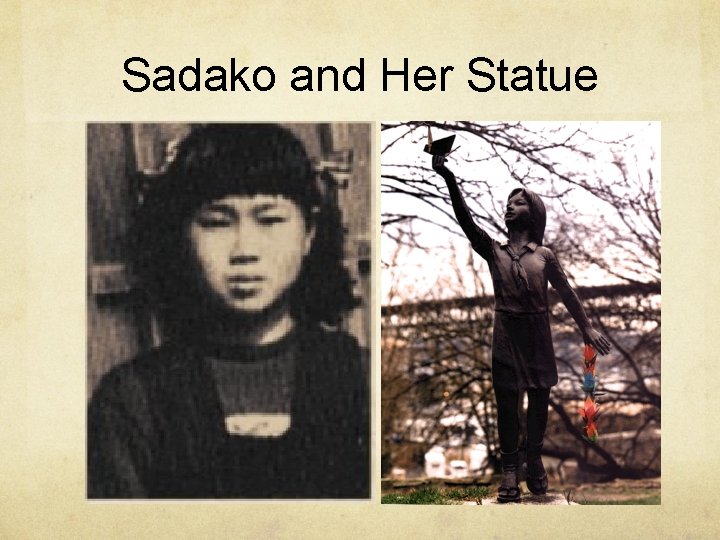 Sadako and Her Statue 