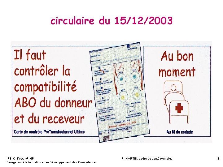 circulaire du 15/12/2003 IFSI C. Foix, AP HP Délégation à la formation et au circulaire du 15/12/2003 IFSI C. Foix, AP HP Délégation à la formation et au