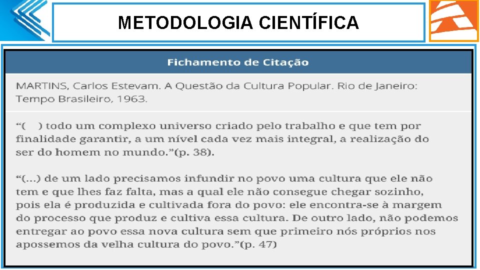 METODOLOGIA CIENTÍFICA Ø. 