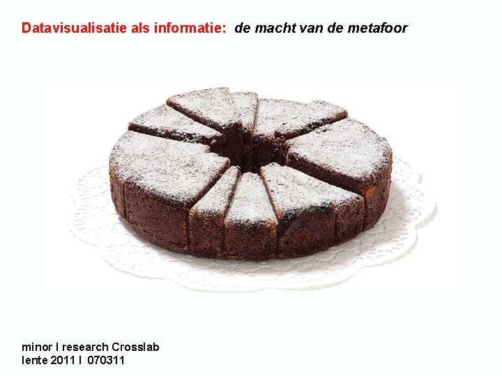 Datavisualisatie als informatie: de macht van de metafoor minor I research Crosslab lente 2011