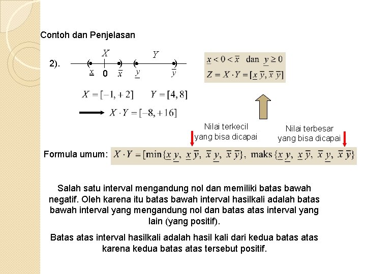 Contoh dan Penjelasan X 2). ( x 0 ) ( Y ) Nilai terkecil