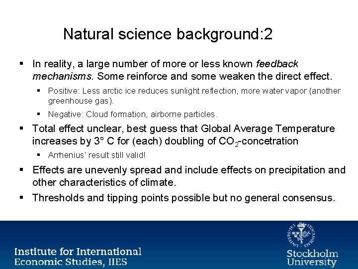 Natural science background: 2 § In reality, a large number of more or less