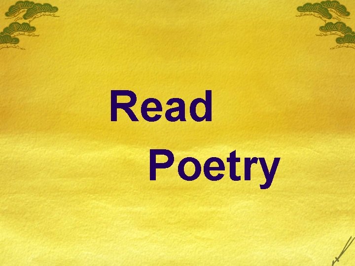 Read Poetry 