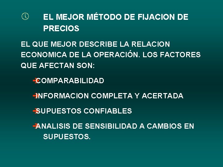 » EL MEJOR MÉTODO DE FIJACION DE PRECIOS EL QUE MEJOR DESCRIBE LA RELACION