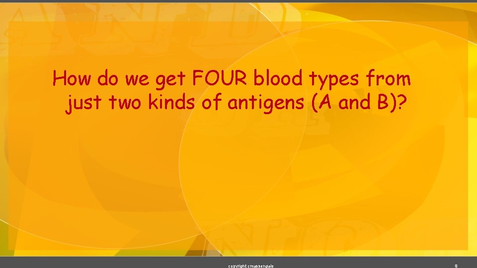 How do we get FOUR blood types from just two kinds of antigens (A