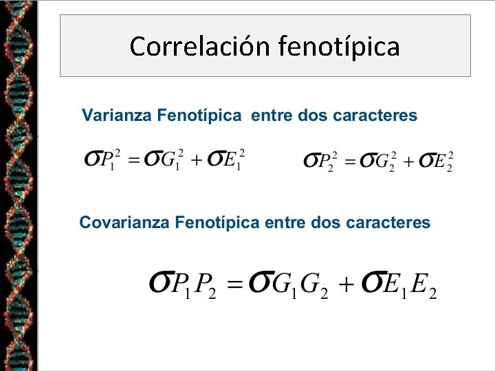 Correlación fenotípica 
