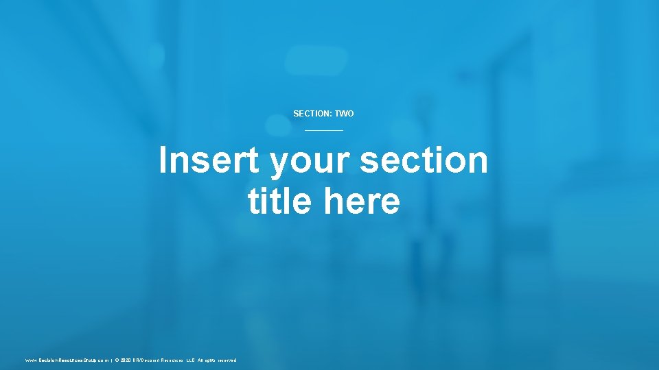 SECTION: TWO Insert your section title here www. Decision. Resources. Group. com | © SECTION: TWO Insert your section title here www. Decision. Resources. Group. com | ©