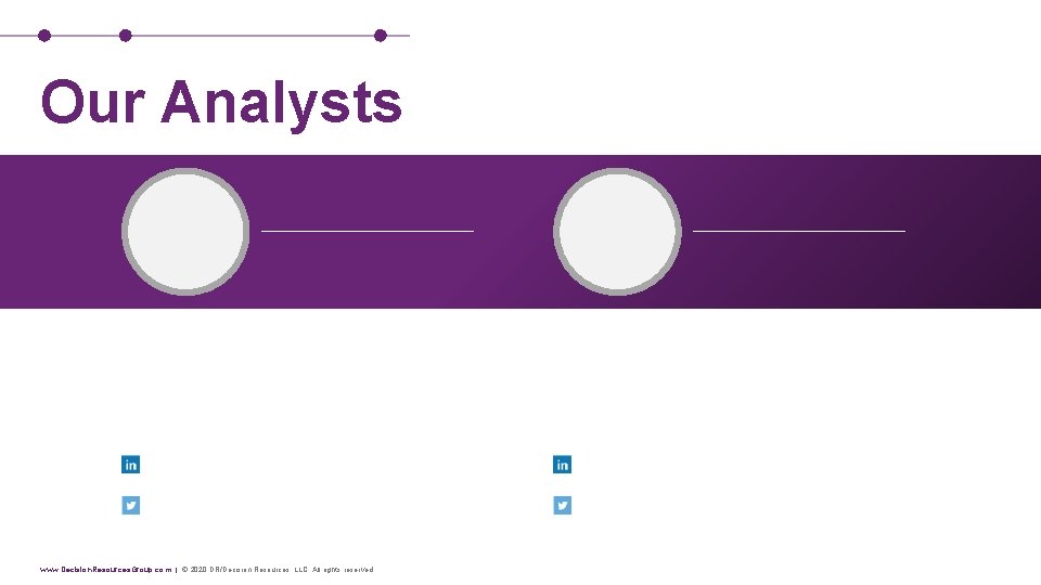 Our Analysts www. Decision. Resources. Group. com | © 2020 DR/Decision Resources, LLC. All Our Analysts www. Decision. Resources. Group. com | © 2020 DR/Decision Resources, LLC. All