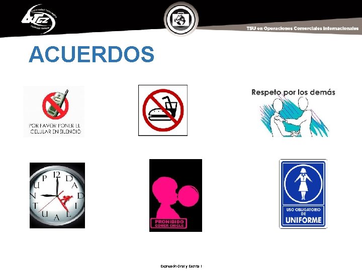 ACUERDOS Expresión Oral y Escrita I 