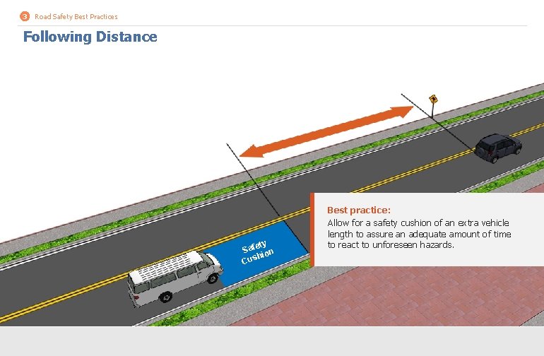 3 Road Safety Best Practices Following Distance ety Saf ion h Cus Best practice: 3 Road Safety Best Practices Following Distance ety Saf ion h Cus Best practice: