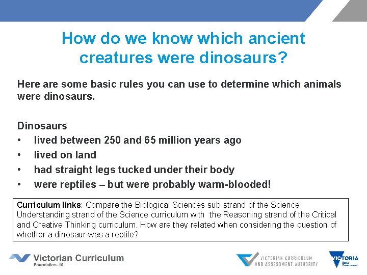 How do we know which ancient creatures were dinosaurs? Here are some basic rules