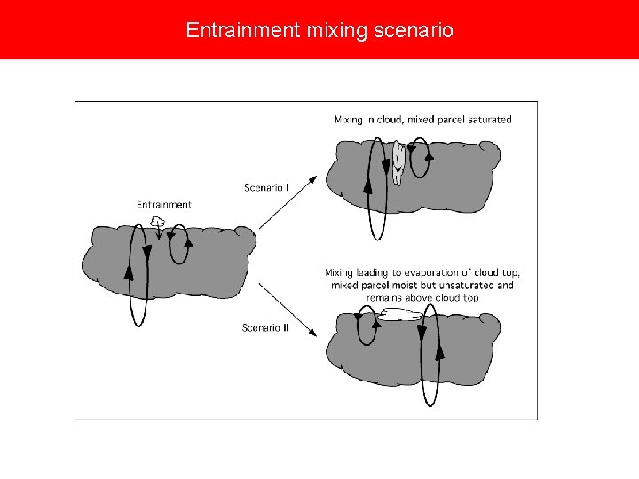 Entrainment mixing scenario 