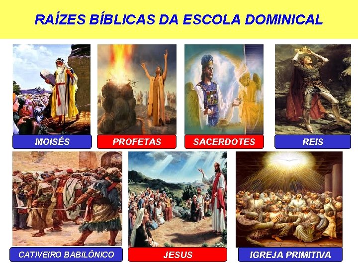 RAÍZES BÍBLICAS DA ESCOLA DOMINICAL MOISÉS PROFETAS CATIVEIRO BABILÔNICO SACERDOTES JESUS REIS IGREJA PRIMITIVA RAÍZES BÍBLICAS DA ESCOLA DOMINICAL MOISÉS PROFETAS CATIVEIRO BABILÔNICO SACERDOTES JESUS REIS IGREJA PRIMITIVA