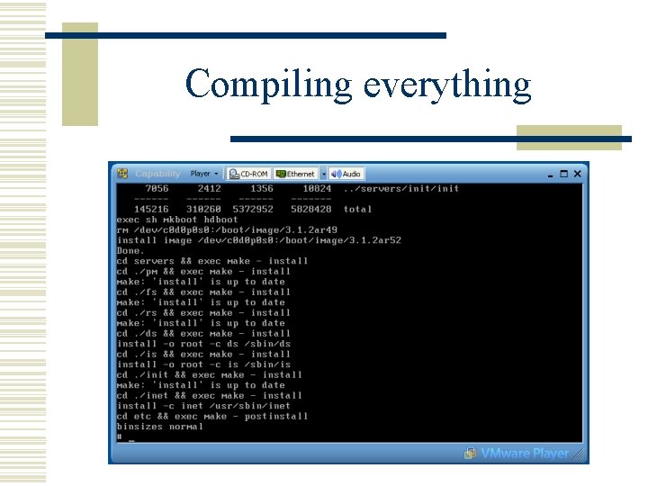 Compiling everything 