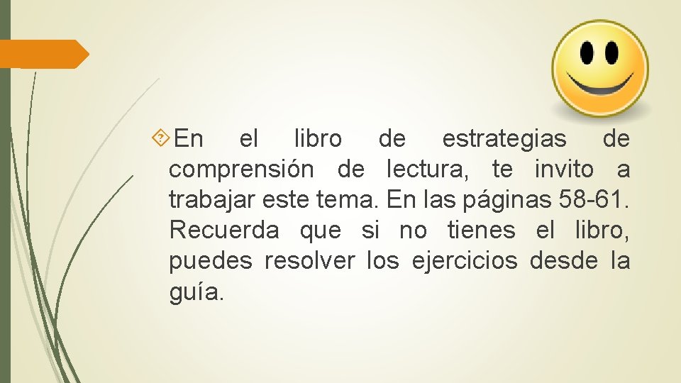  En el libro de estrategias de comprensión de lectura, te invito a trabajar