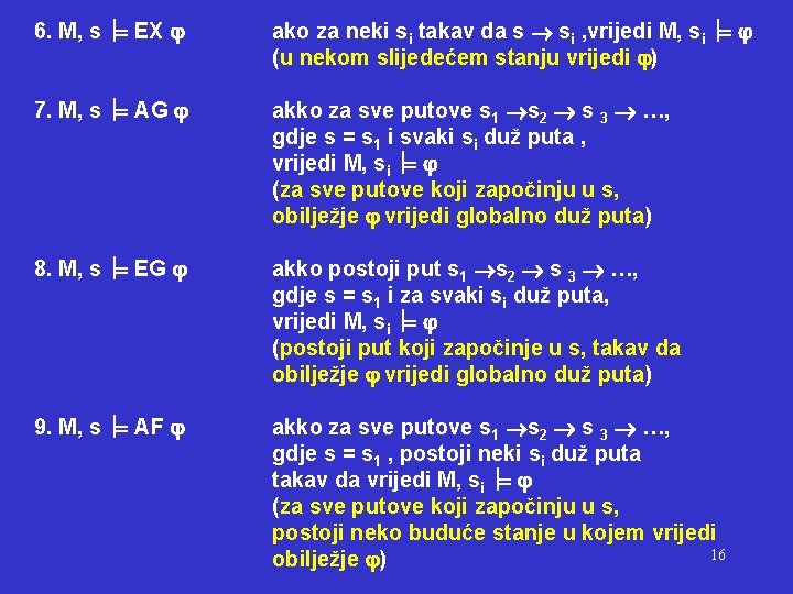 6. M, s EX ako za neki si takav da s si , vrijedi