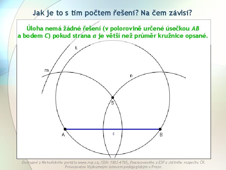 Jak je to s tím počtem řešení? Na čem závisí? Úloha nemá žádné řešení