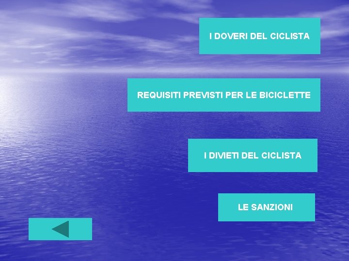 I DOVERI DEL CICLISTA REQUISITI PREVISTI PER LE BICICLETTE I DIVIETI DEL CICLISTA LE