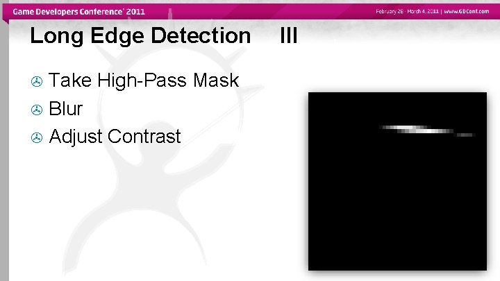 Long Edge Detection Take High-Pass Mask Blur Adjust Contrast III 