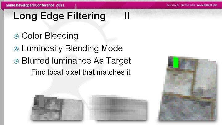 Long Edge Filtering II Color Bleeding Luminosity Blending Mode Blurred luminance As Target Find