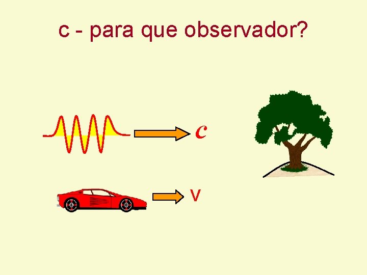 c - para que observador? c V c - para que observador? c V