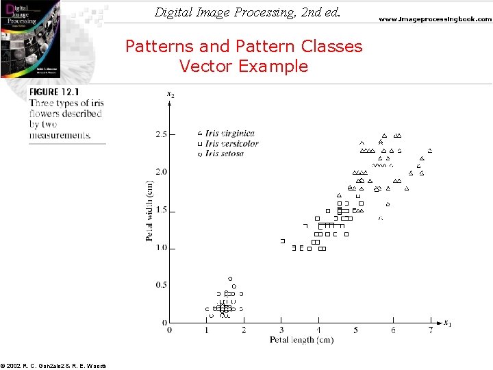 Digital Image Processing, 2 nd ed. Patterns and Pattern Classes Vector Example © 2002