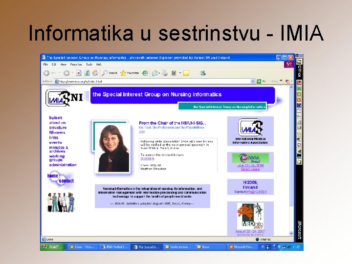 Informatika u sestrinstvu - IMIA 